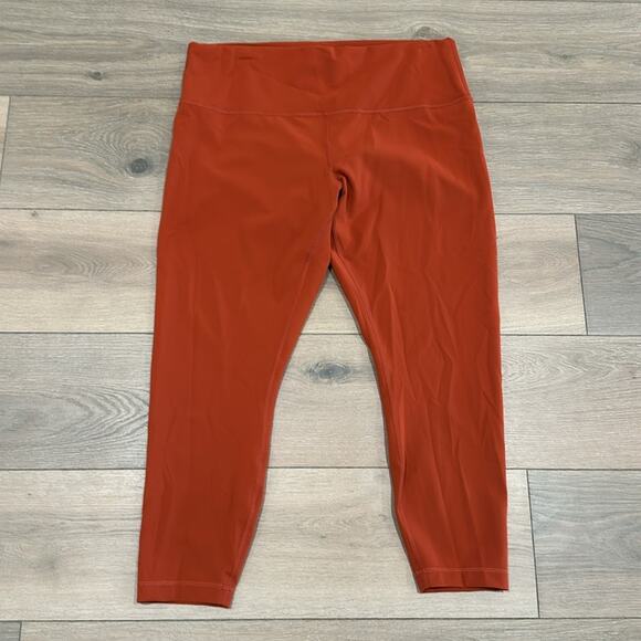 LULULEMON Aztec Brick Wunder Train High‎ Rise Active Workout Leggings Size 18 - Picture 2 of 12